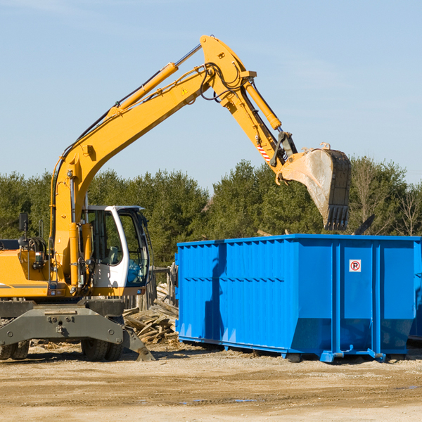 what size residential dumpster rentals are available in Frenchcreek PA